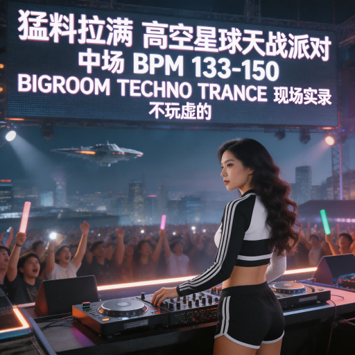 猛料拉满 高空派对星球大战 中场BPM133-150 BIGROOM TECHNO TRANCE 现场实录 不玩虚的 (附点位图)