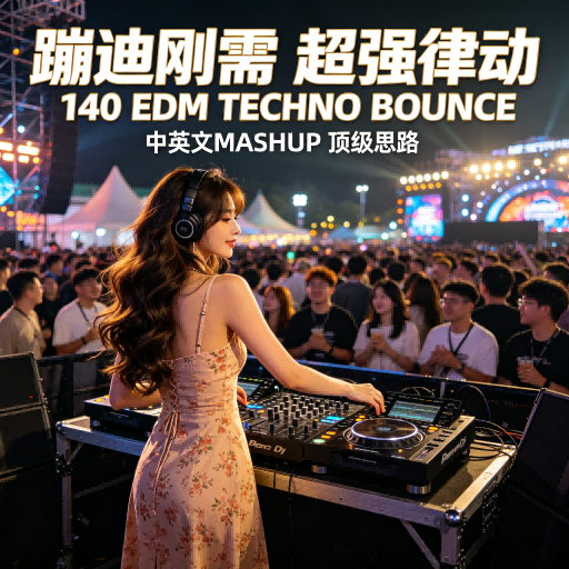 蹦迪刚需 超强律动 140 EDM TECHNO BOUNCE 中英文MASHUP 顶级思路