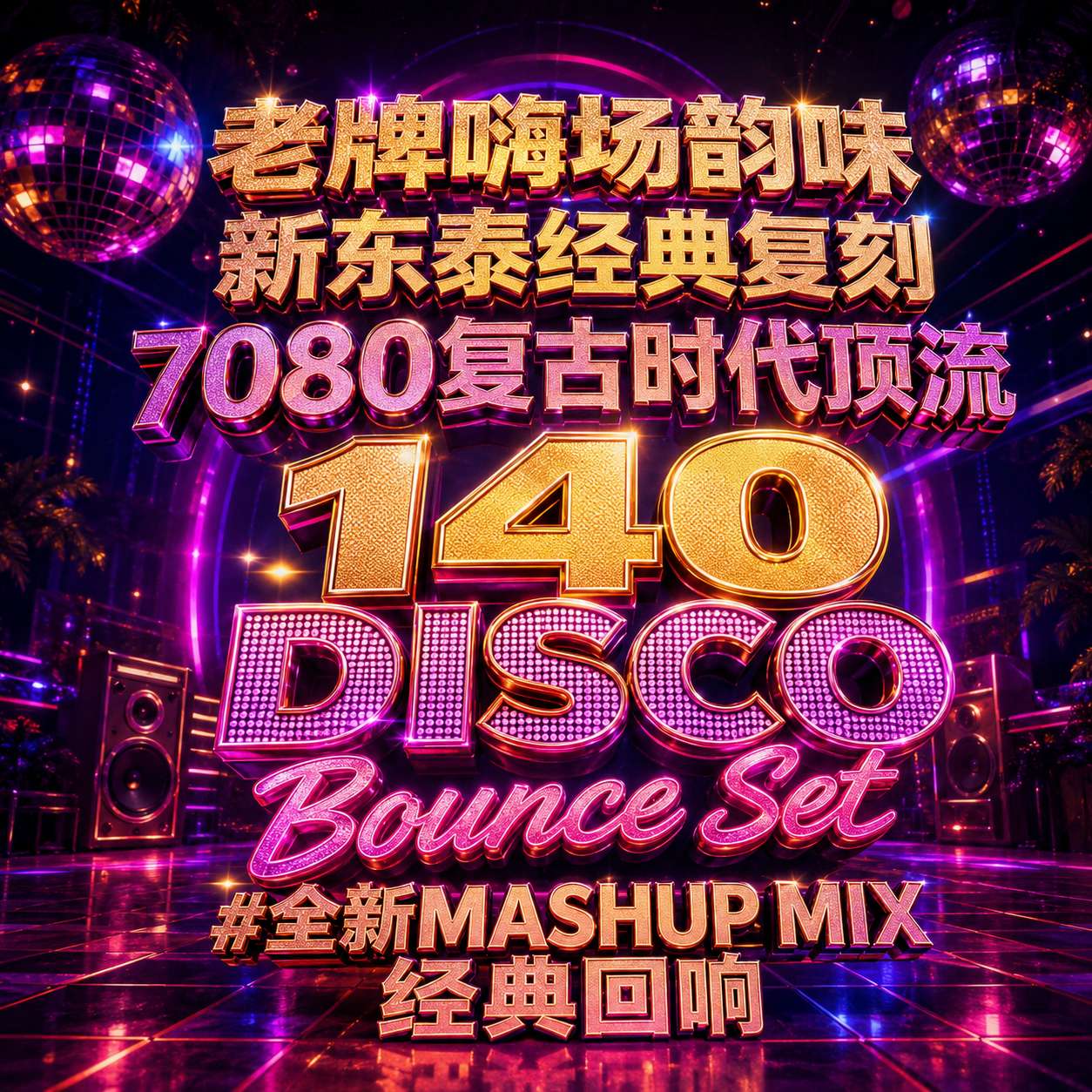 老牌嗨场韵味 新东泰经典复刻 7080复古时代顶流140 DISCO Bounce Set#全新MASHUP MIX 经典回响