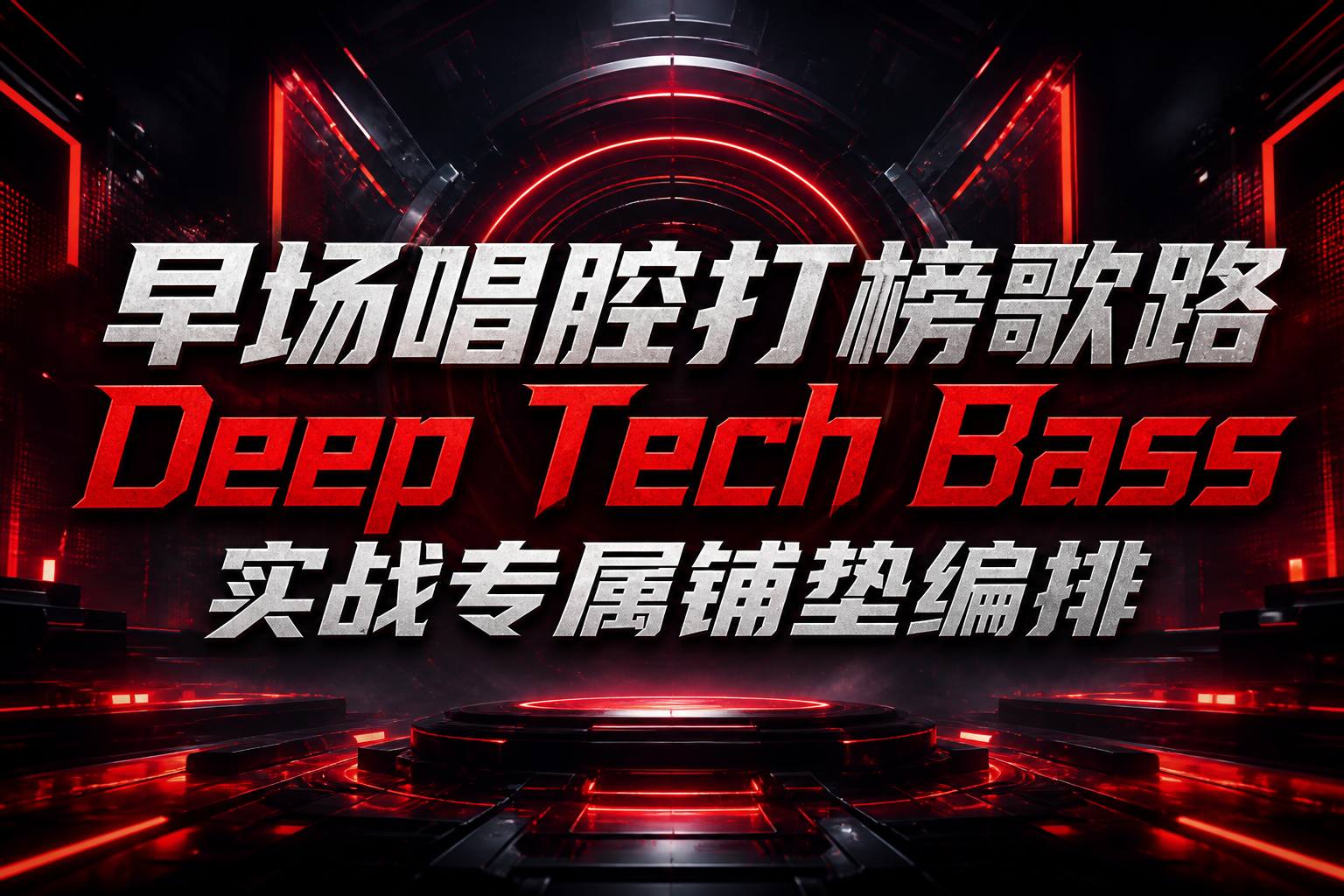 早场唱腔打榜歌路 Deep Tech Bass 实战专属铺垫编排